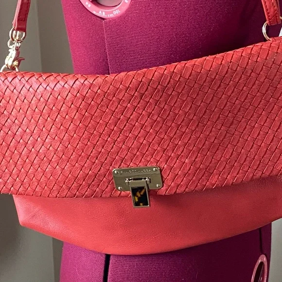 Elliott Lucca coral salmon orange colour woman Boho hand bag. Used. - Picture 14 of 14